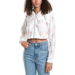 Katiejnyc Womens Dylan Zip Crop Hoodie